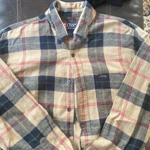 Chaps Ralph Lauren M Plaid Button Down